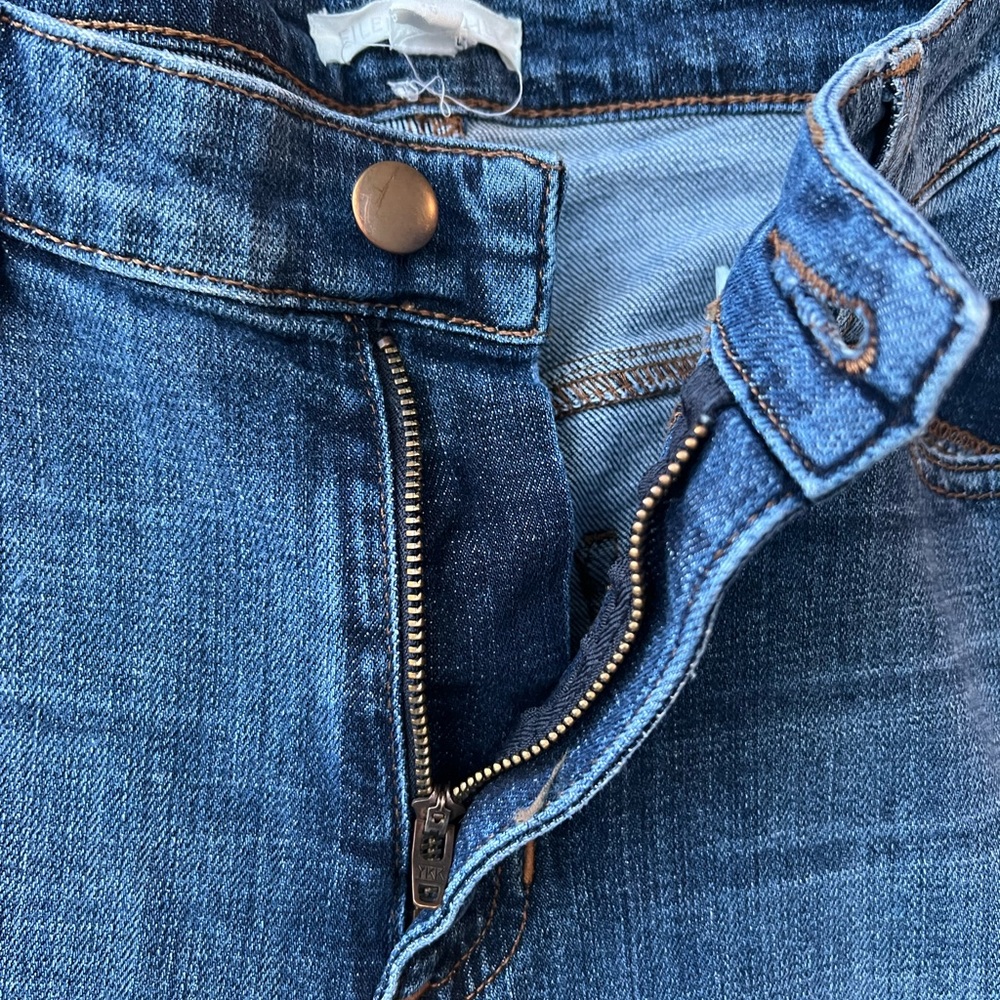 Eileen Fisher Women's Blue Organic Cotton Blend Crop Jeans Size 10 R5BD - Picture 8 of 10